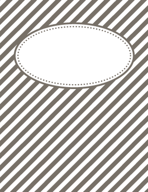 Gray Diagonal Stripe Binder Cover
