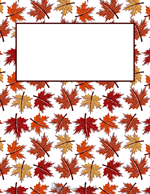 Maple Leaf Binder Cover