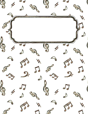 Music Doodle Binder Cover