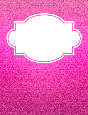 Pink Glitter Binder Cover