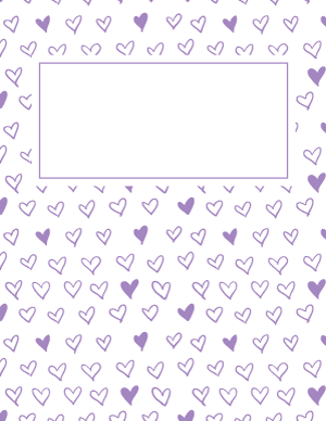 Purple Heart Binder Cover