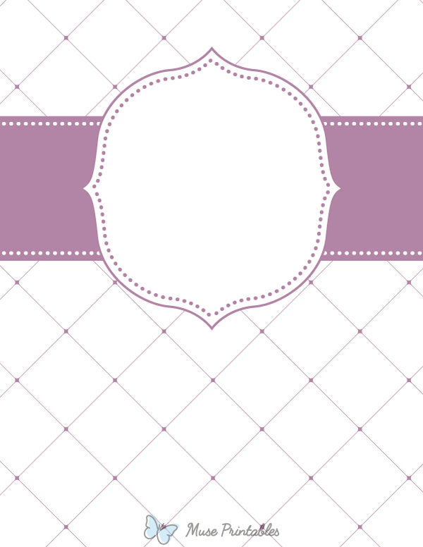 Purple Lattice Binder Cover