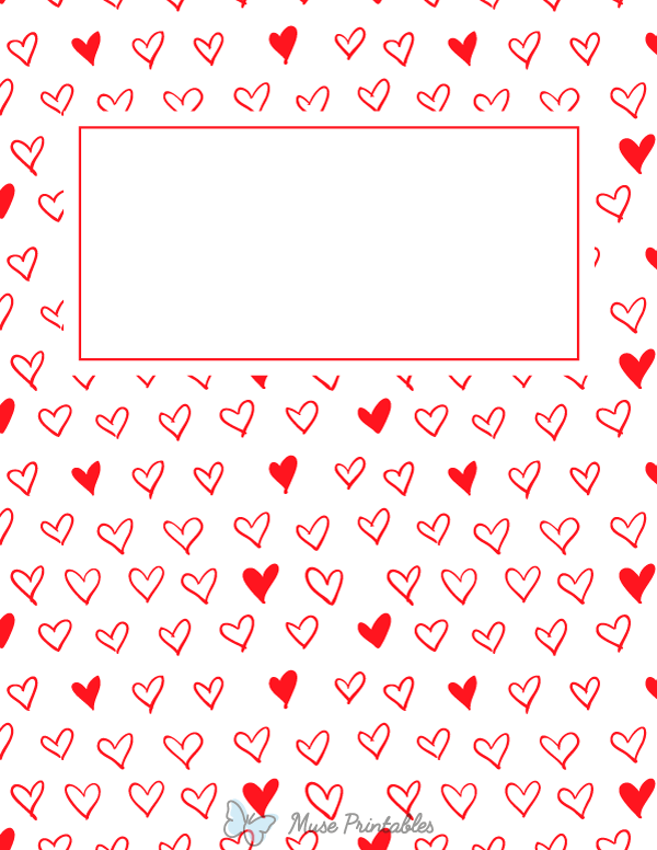 Red Heart Binder Cover