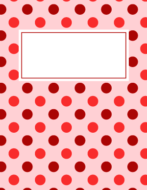Red Polka Dot Binder Cover