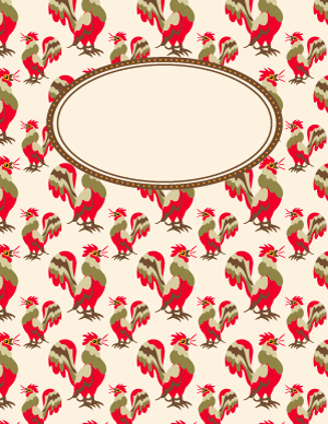 Rooster Binder Cover