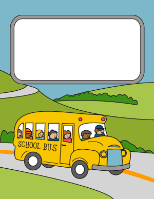 School Bus Binder Cover