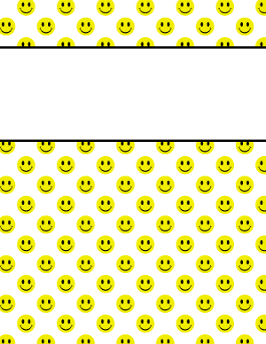 Smiley Face Binder Cover
