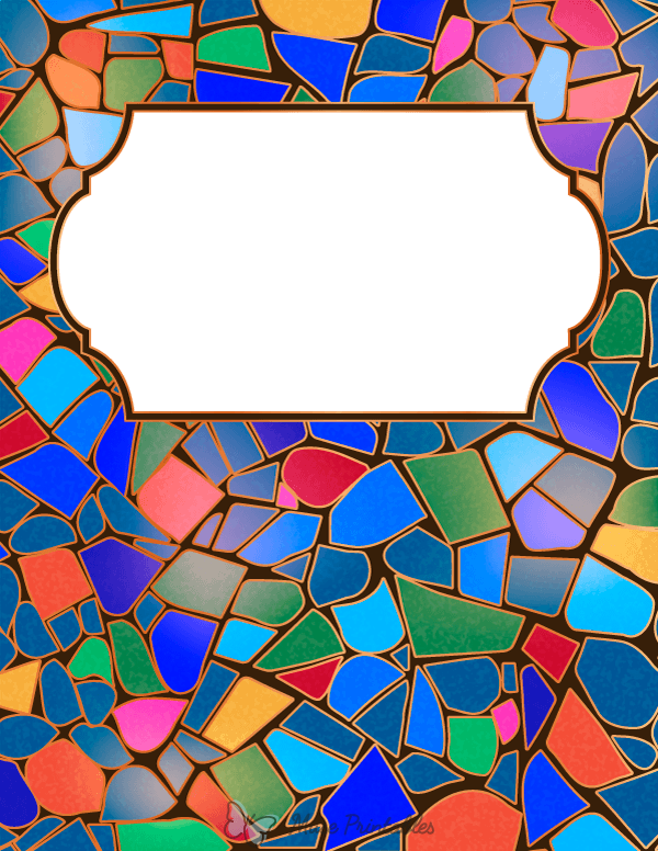 Stained Glass Binder Cover