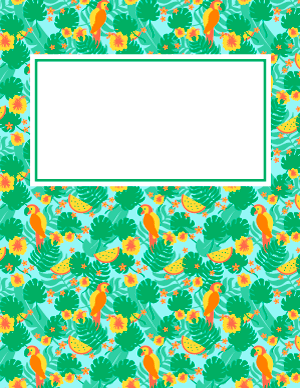 Tropical Binder Cover