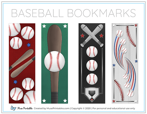 Baseball Bookmarks