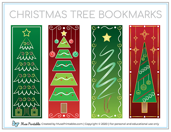 Christmas Tree Bookmarks