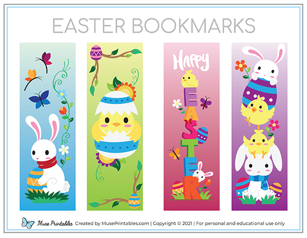 Printable Easter Bookmarks