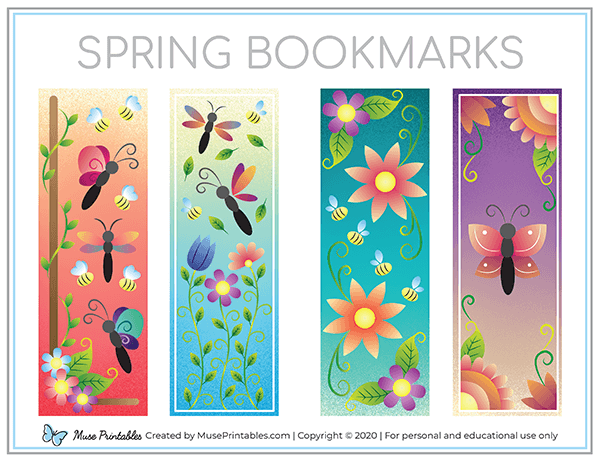Printable Spring Bookmarks