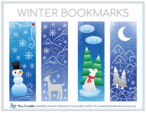 Winter Bookmarks