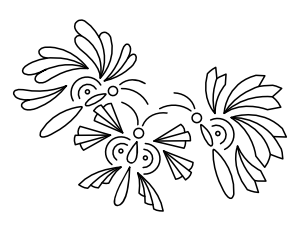 Abstract Butterfly Coloring Page