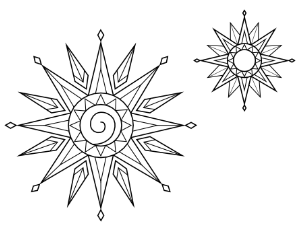 Abstract Star Coloring Page