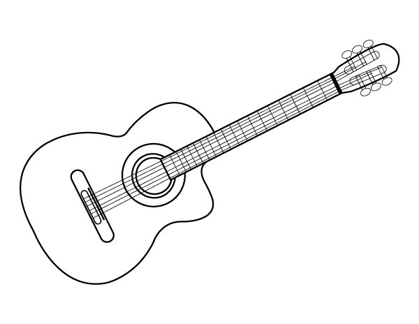 Guitar Coloring Pages Printable for Free Download