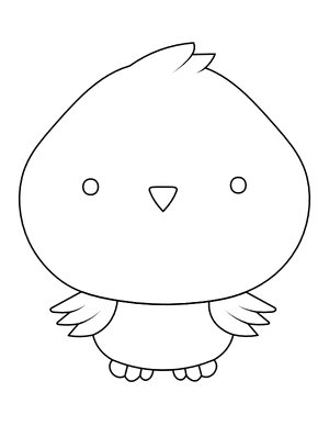 Adorable Bird Coloring Page