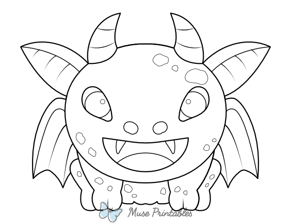 Adorable Gargoyle Coloring Page