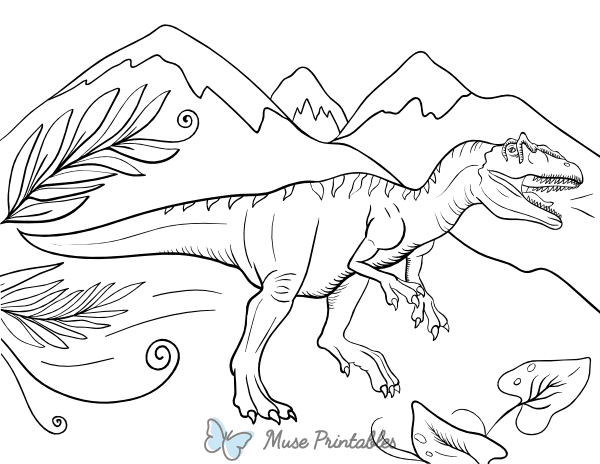 Allosaurus Coloring Pages Allosaurus Coloring Pages