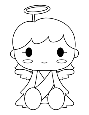 Angel Costume Coloring Page