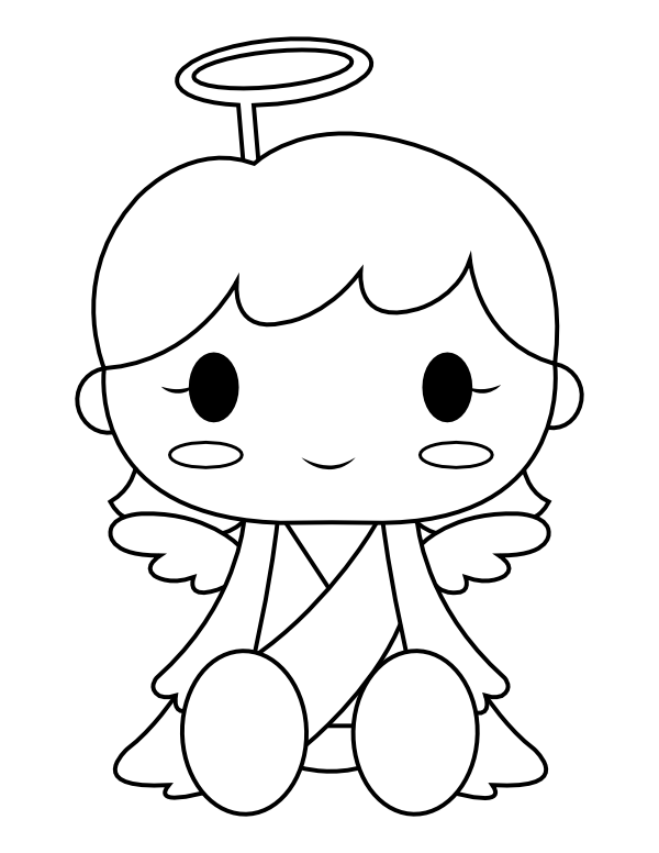 Angel Costume Coloring Page