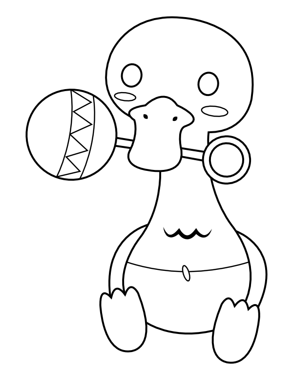 Baby Goose Coloring Page