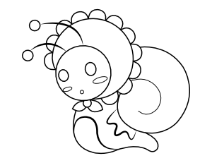 Baby Snail Coloring Page