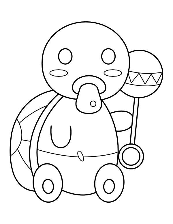 real baby turtle coloring pages