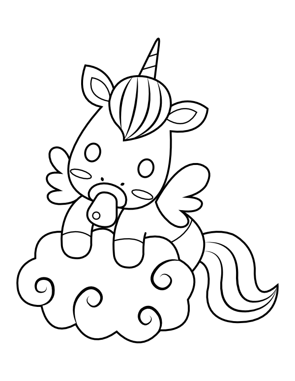 500  Coloring Pages Baby Unicorn  Latest