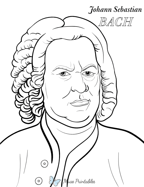 Bach Coloring Page