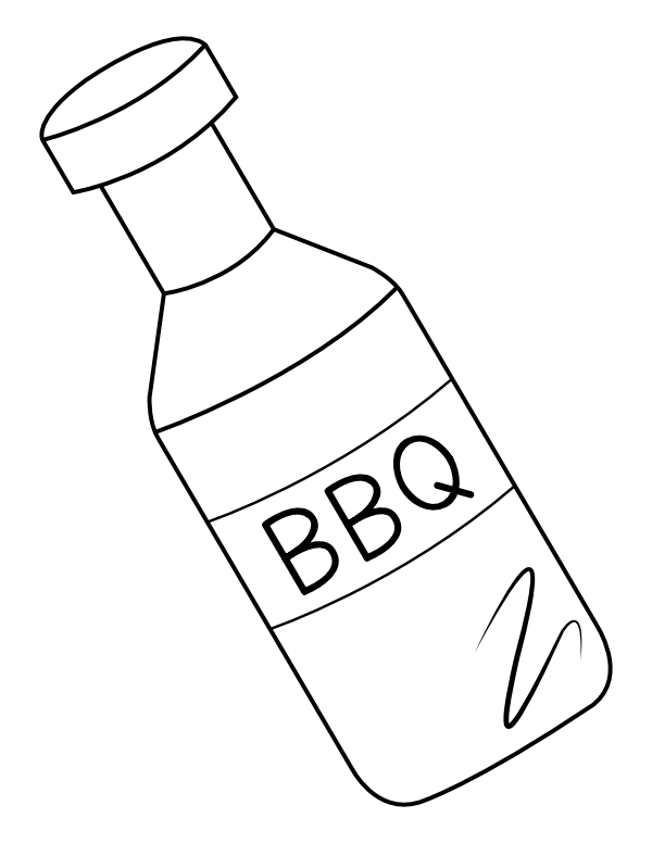 Barbecue Sauce Coloring Page