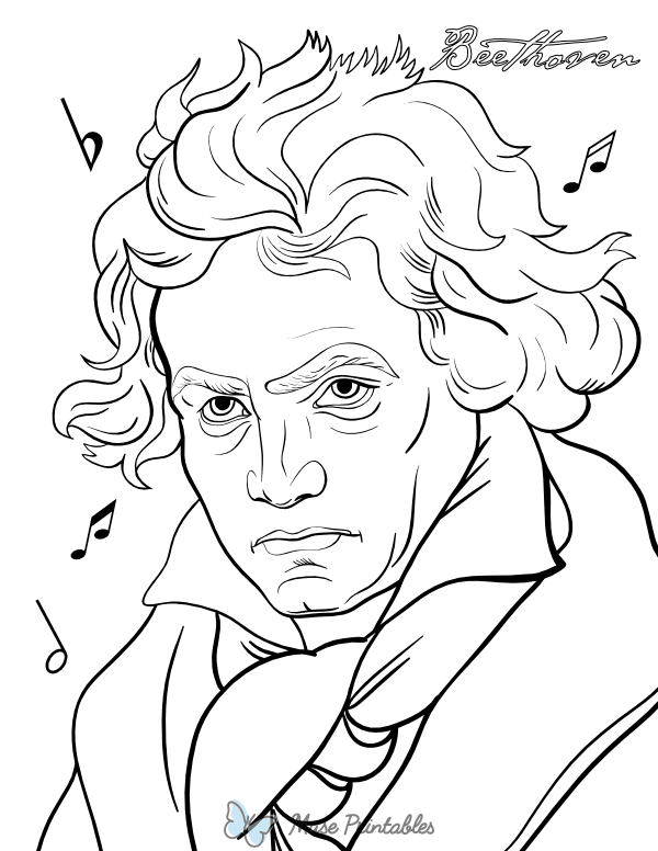 Beethoven Coloring Page