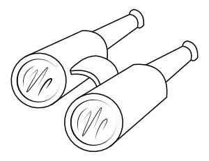 Binoculars Coloring Page