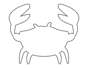 Blank Crab Coloring Page