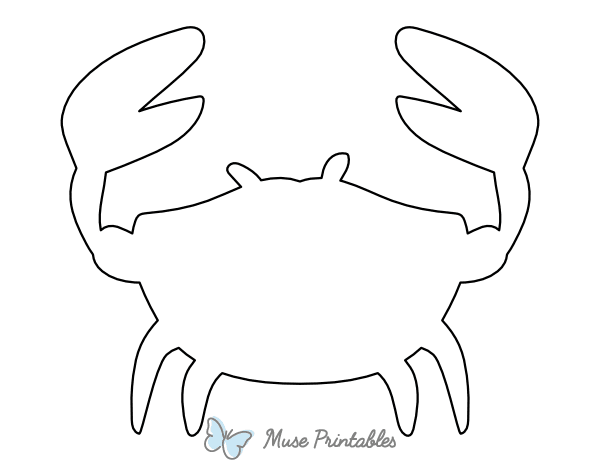 Blank Crab Coloring Page