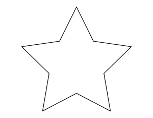 Blank Star Coloring Page