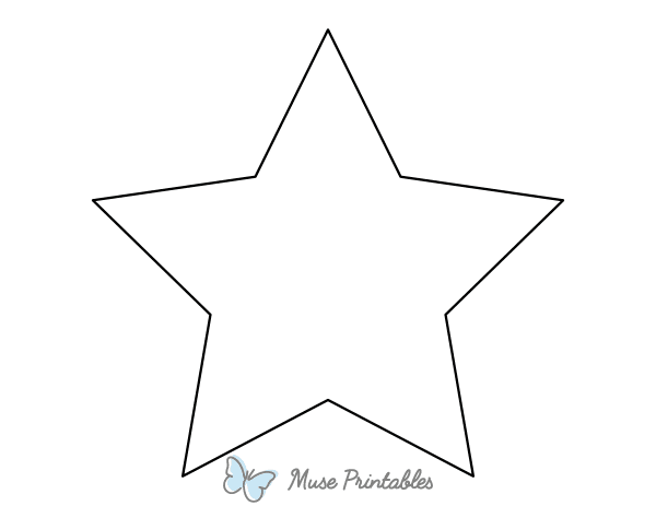 Blank Star Coloring Page