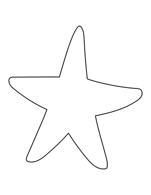 Blank Starfish Coloring Page