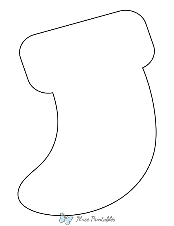 Blank Stocking Coloring Page