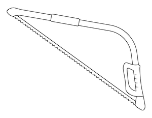 Bow Saw Coloring Page