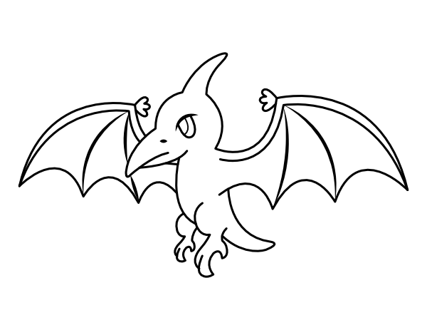 Pterodactyl Flying Dragon Illustration PNG Images