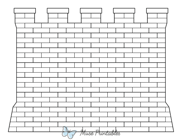 Castle Wall Coloring Page