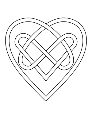 Celtic Heart Coloring Page