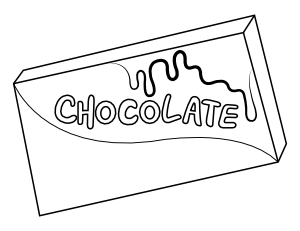 Chocolate Candy Coloring Page