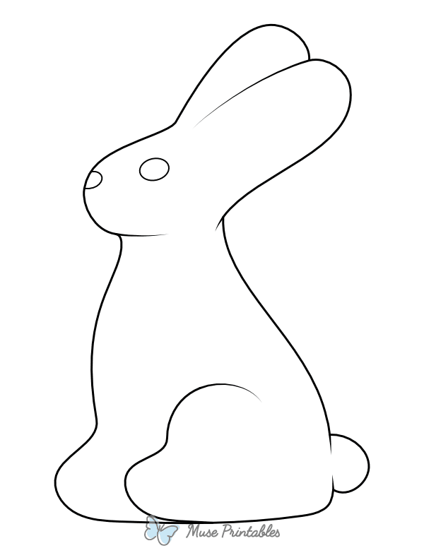 Chocolate Easter Bunny Coloring Page