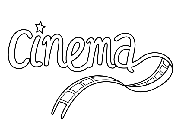 Cinema Coloring Page