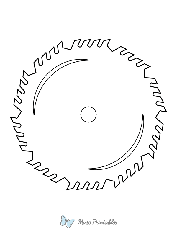 Circular Saw Blade Coloring Page