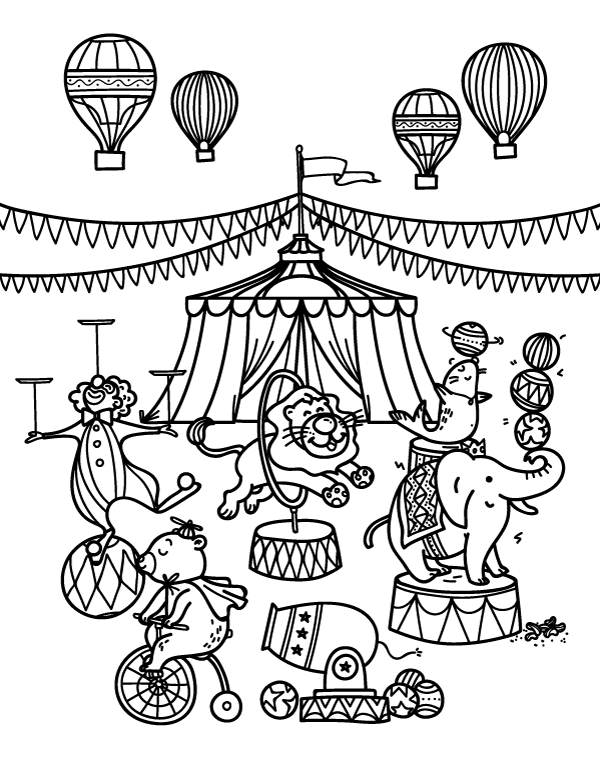 printable-circus-coloring-page