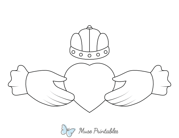 Claddagh Coloring Page